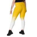 ALP003 Activastic Yellow Gradient Leggings with pockets