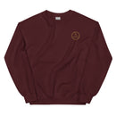 AMGST002 Activastic Men's Small Circle Logo Graphic Crew Neck Sweatshirt
