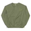 AMGST002 Activastic Men's Small Circle Logo Graphic Crew Neck Sweatshirt