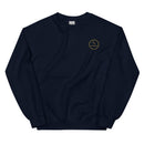 AMGST002 Activastic Men's Small Circle Logo Graphic Crew Neck Sweatshirt