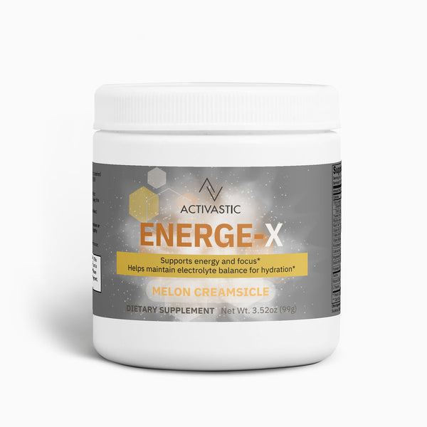 ENERGE-X Pre-Workout Energy Powder (Melon Creamsicle)