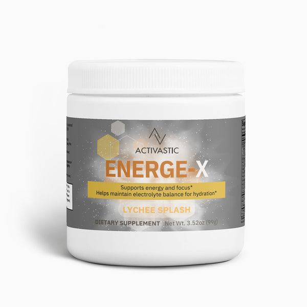 ENERGE-X Pre-Workout Energy Powder (Lychee Splash)