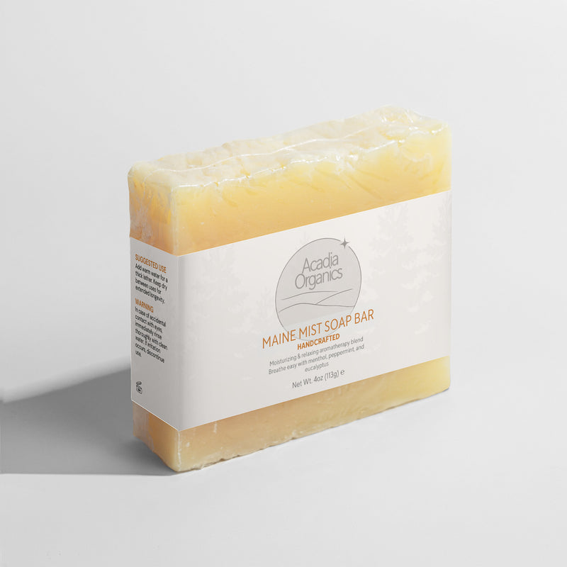 Maine Mist Menthol, Peppermint and Eucalyptus Aromatherapy Soap Bar