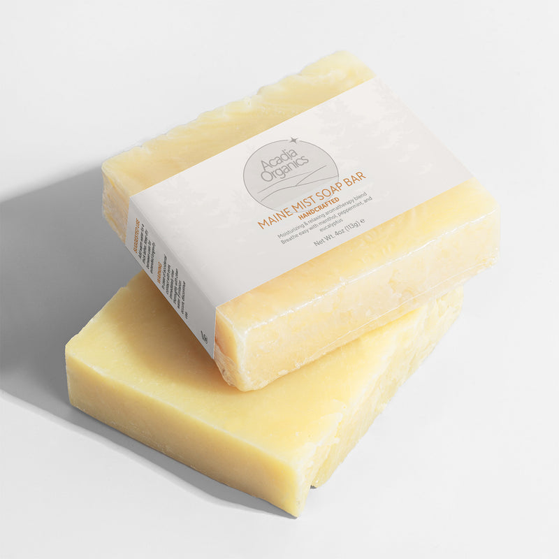 Maine Mist Menthol, Peppermint and Eucalyptus Aromatherapy Soap Bar