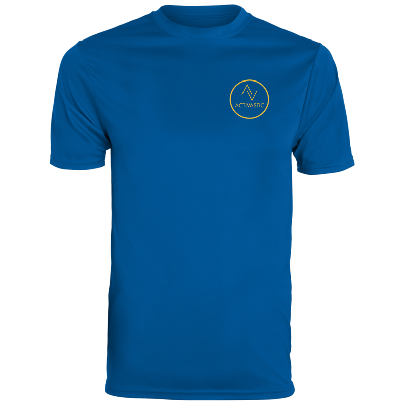 WT7906 Activastic Mens' Small Circle Logo Moisture-Wicking Tee