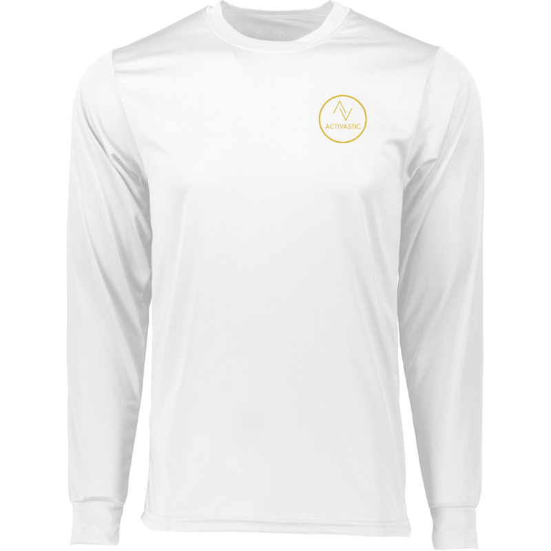 LT788 Activastic Mens' Small Circle Logo Long Sleeve Moisture-Wicking Tee