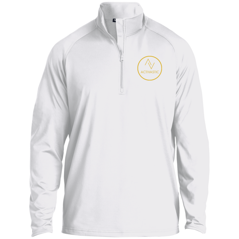 AST850 Activastic Mens' Small Circle Logo 1/2 Zip Raglan Performance Pullover