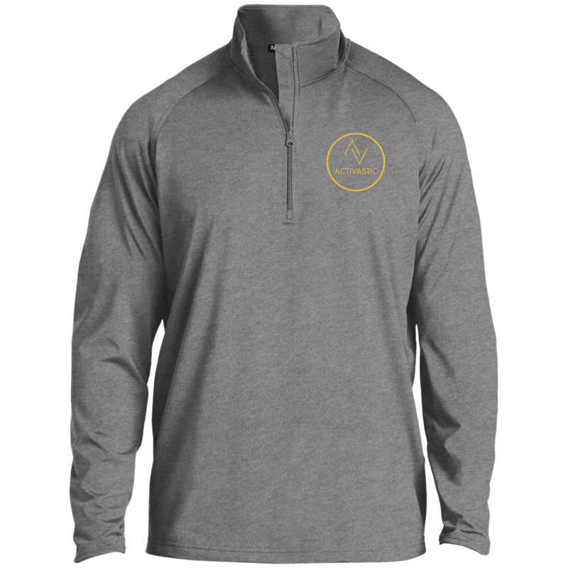 AST850 Activastic Mens' Small Circle Logo 1/2 Zip Raglan Performance Pullover