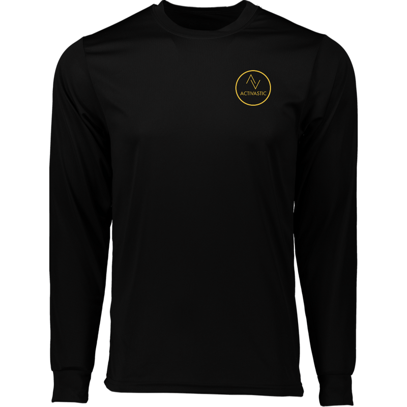 LT788 Activastic Mens' Small Circle Logo Long Sleeve Moisture-Wicking Tee