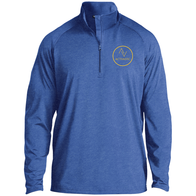 AST850 Activastic Mens' Small Circle Logo 1/2 Zip Raglan Performance Pullover