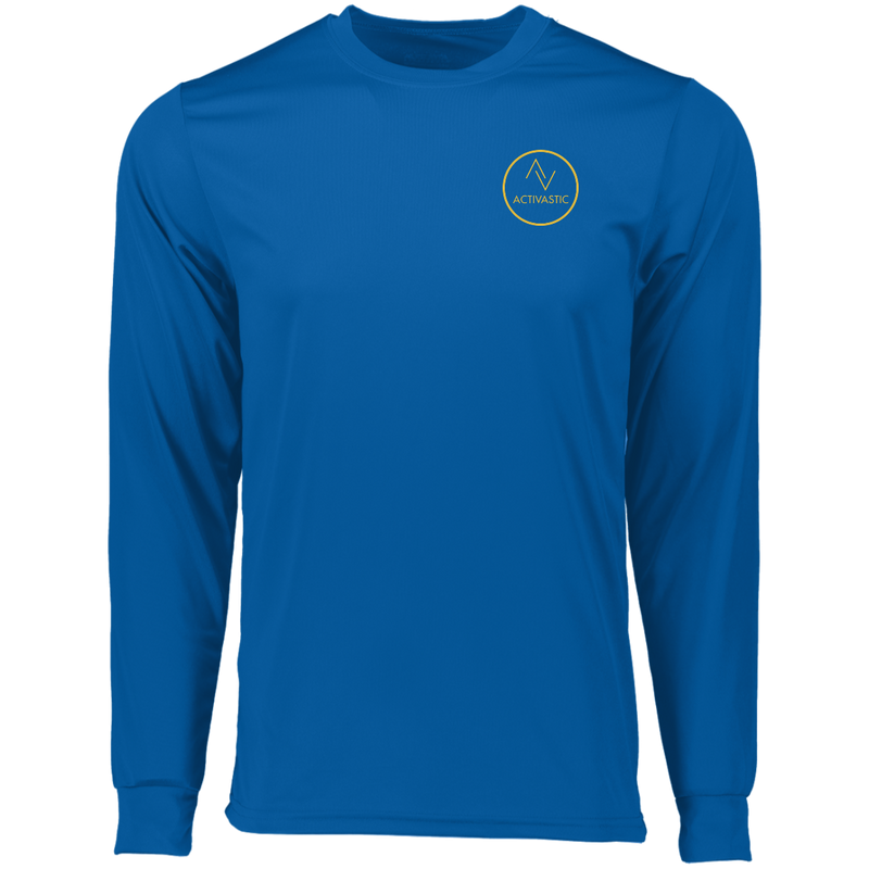 LT788 Activastic Mens' Small Circle Logo Long Sleeve Moisture-Wicking Tee