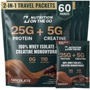 2-in-1 Whey Protein Isolate + Creatine Travel Packets