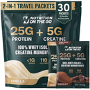 2-in-1 Whey Protein Isolate + Creatine Travel Packets