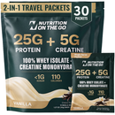 2-in-1 Whey Protein Isolate + Creatine Travel Packets