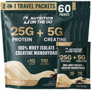 2-in-1 Whey Protein Isolate + Creatine Travel Packets