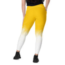 ALP003 Activastic Yellow Gradient Leggings with pockets