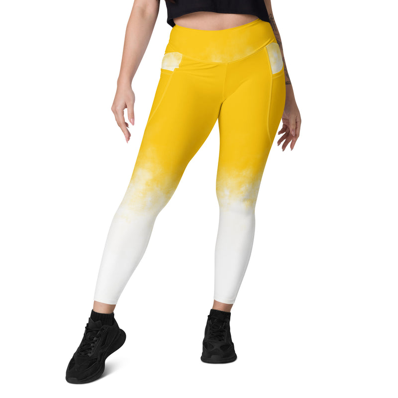 ALP003 Activastic gele gradiënt legging met zakken