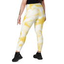 ALP004 Activastic Yellow Tie Dye Leggings with pockets