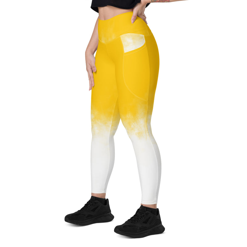 ALP003 Activastic gele gradiënt legging met zakken