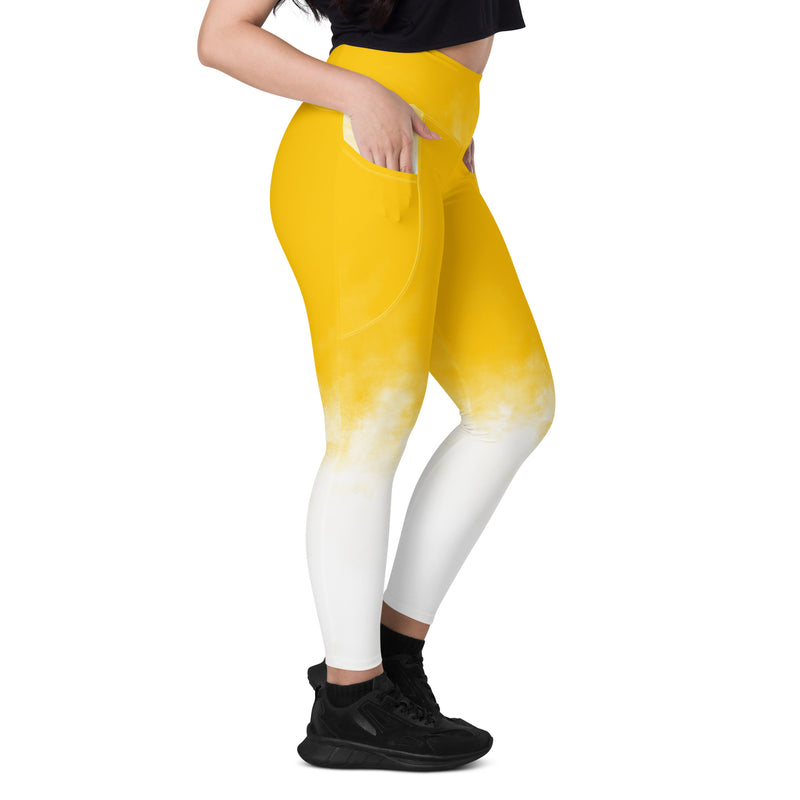 ALP003 Activastic gele gradiënt legging met zakken