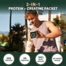 2-in-1 Whey Protein Isolate + Creatine Travel Packets