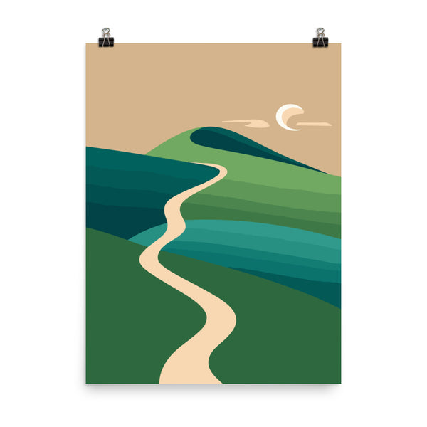 APS004 Long & Winding Way Poster 18X24