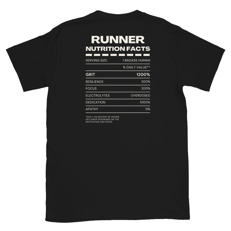 AMGT010 Men's Runner Back Facts Graphic Short-Sleeve Tee