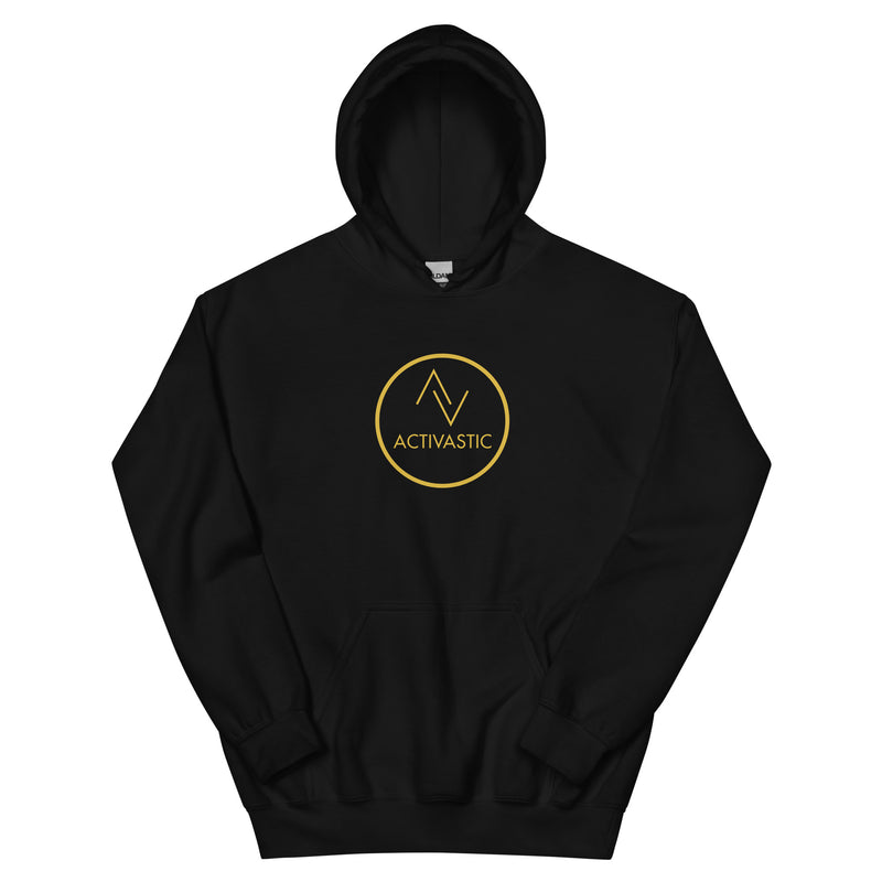 AGST001 Dames hoodie met cirkellogo en zware mix