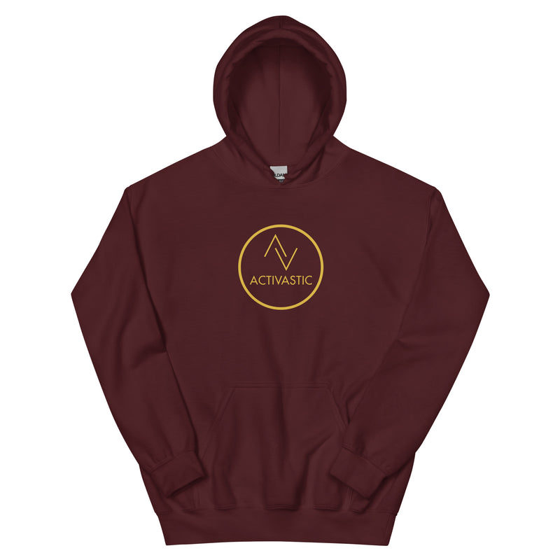 AGST001 Dames hoodie met cirkellogo en zware mix