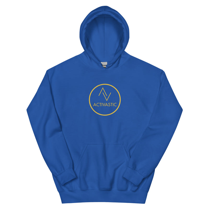 AGST001 Dames hoodie met cirkellogo en zware mix