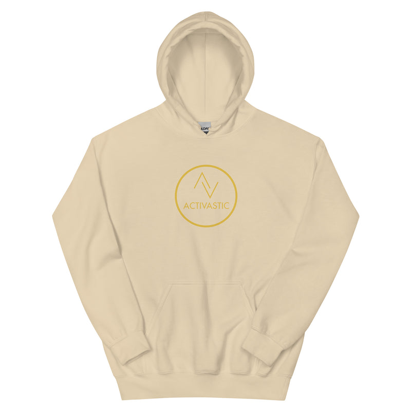 AGST001 Dames hoodie met cirkellogo en zware mix