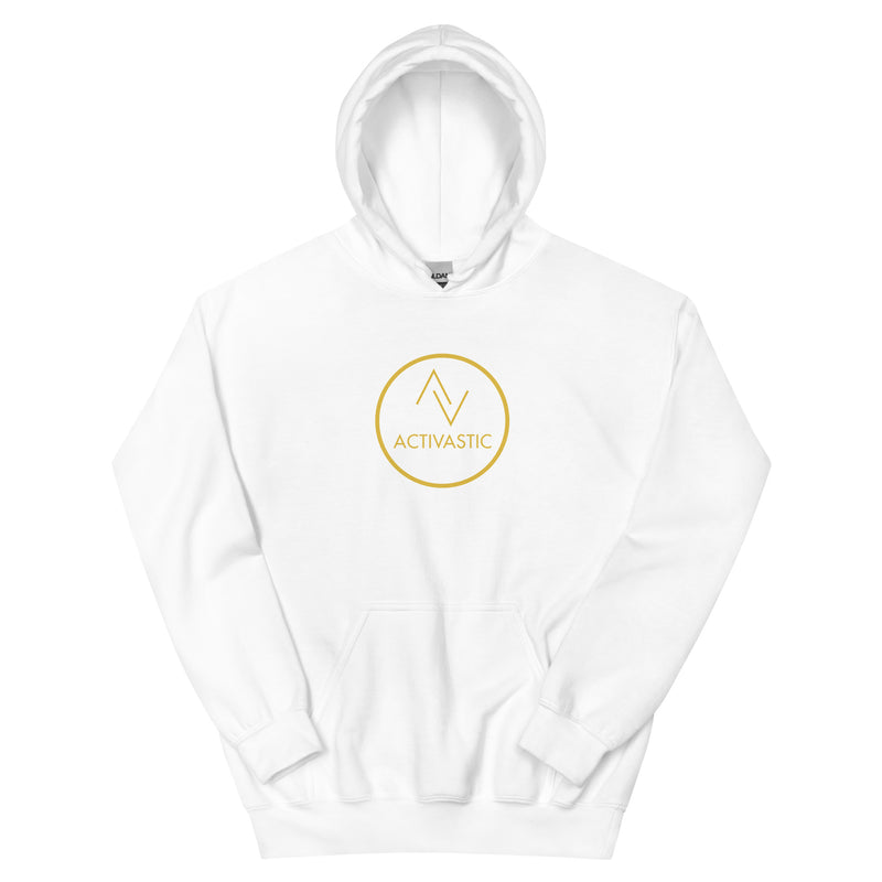 AGST001 Dames hoodie met cirkellogo en zware mix