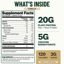 2-in-1 Vegan Protein + Creatine Travel Packets