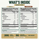 2-in-1 Vegan Protein + Creatine Travel Packets