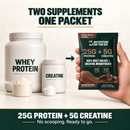 2-in-1 Whey Protein Isolate + Creatine Travel Packets