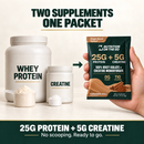 2-in-1 Whey Protein Isolate + Creatine Travel Packets